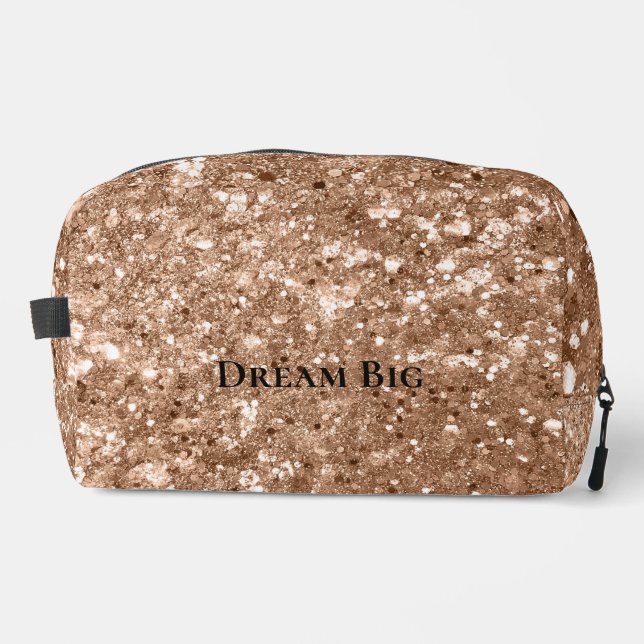 Trousse De Toilette Parties scintillant Glitzy Rose Gold Chunky (Recto)
