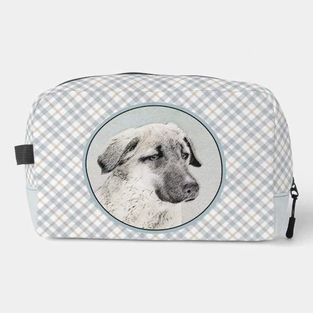 Trousse De Toilette Pasteur anatolien Peinture de la Faune de Chien Ar (Recto)