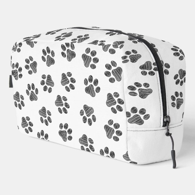 Trousse De Toilette Patrouilles de Doodle, Paws de Chien, Paws Noirs (Coin droit)