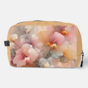 Trousse De Toilette Paysage Abstrait de Nuage à l'Encre Florale Pastel