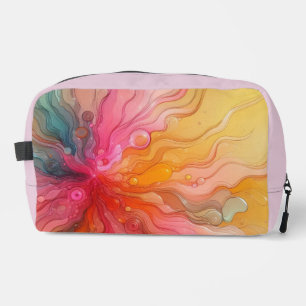 Trousse De Toilette Paysage Abstrait de Rayons de Soleil Arc-en-Ciel