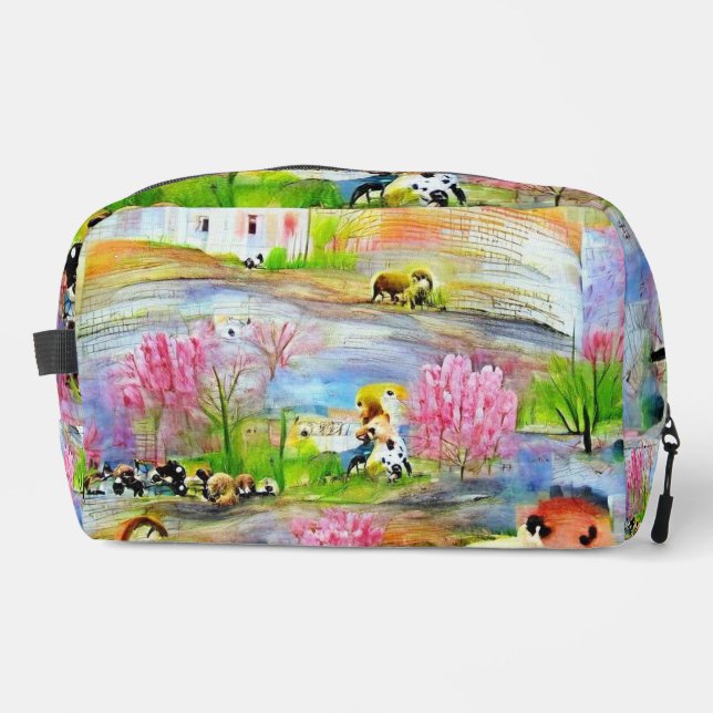 Trousse De Toilette Paysage aquarelle (Recto)