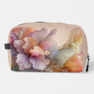 Trousse De Toilette Paysage de Nuages Floraux Abstrait Lavande Pastel