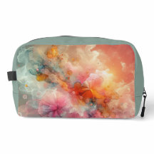 Paysage d'encre de nuage floral abstrait