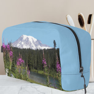 Trousse De Toilette Paysage Fleur sauvage pittoresque Mount Rainier