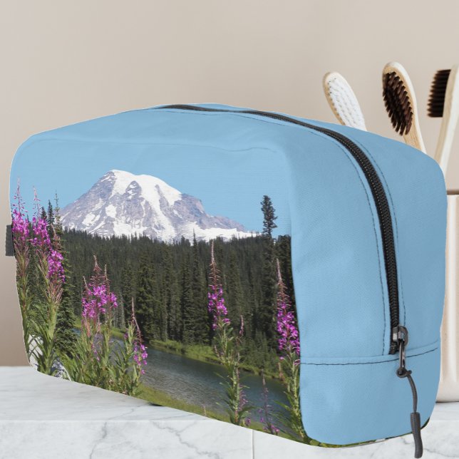 Trousse De Toilette Paysage Fleur sauvage pittoresque Mount Rainier (In Situ)