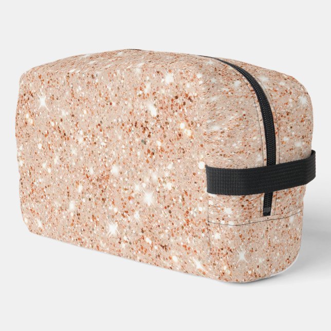Trousse De Toilette Peach Faux Glitter (Coin gauche)