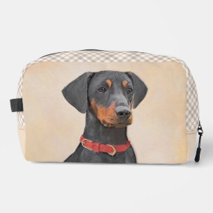 Trousse De Toilette Peinture Allemande Peinture Noir Original Chien Ar