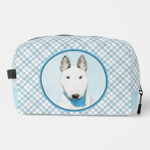 Trousse De Toilette Peinture de Bull Terrier Blanc Chien Anglais Migno
