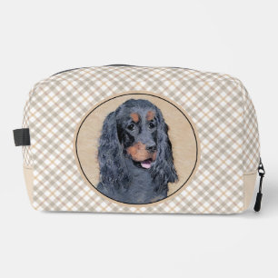 Trousse De Toilette Peinture de Setter Gordon Noir Mignon Art Original