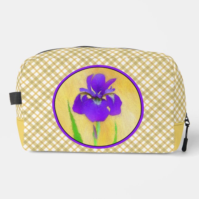 Trousse De Toilette Peinture d'Iris à barbe pourpre, Art floral origin (Recto)