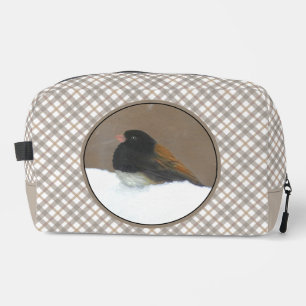 Trousse De Toilette Peinture hivernale Junco foncée Art original