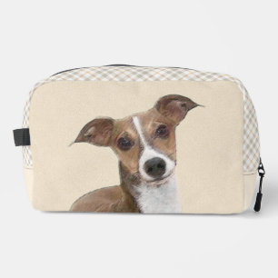 Trousse De Toilette Peinture Lévrier Italien Sable Art Canin Original