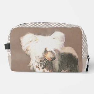 Trousse De Toilette Peinture originale de chien Chien chinois à crête