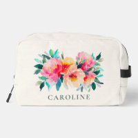 Peonie Rose Florale Aquarelle Mariage Personnalisé