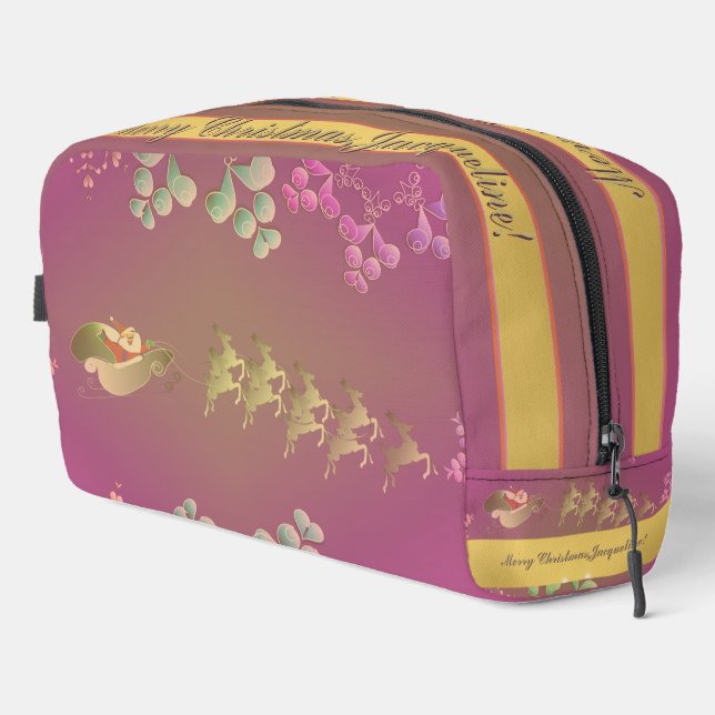 Trousse De Toilette Père Noël Reindeer Purple Accesso (Coin droit)