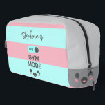 Trousse De Toilette Personalized On Gym Mode Fun Cute Chic<br><div class="desc">🎒💖 Create a Gym Mode Chic Dopp Kit, adding a name for personalization. 👜💖 Perfect for toiletries, gym essentials, or travel, it’s chic and functional. 🌸✨ Type the name before checkout to make it unique. 🎁 #GymDoppKit #CuteWorkoutGear #FitnessGift @ActiveMoms @TravelFans @GiftSeekers 👉 Customize your dopp kit today and spread the...</div>