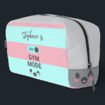 Trousse De Toilette Personalized On Gym Mode Fun Cute Chic<br><div class="desc">🎒💖 Create a Gym Mode Chic Dopp Kit, adding a name for personalization. 👜💖 Perfect for toiletries, gym essentials, or travel, it’s chic and functional. 🌸✨ Type the name before checkout to make it unique. 🎁 #GymDoppKit #CuteWorkoutGear #FitnessGift @ActiveMoms @TravelFans @GiftSeekers 👉 Customize your dopp kit today and spread the...</div>
