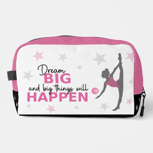 Trousse De Toilette Personalized Rhythmic Gymnast Dream Big Case bag (Recto)