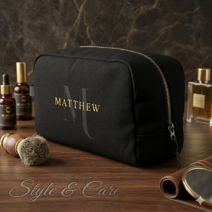 Trousse de toilette personnalisée avec monogramme