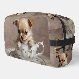 Trousse De Toilette Petit plaisir : chiot Chihuahua dans une tasse à t