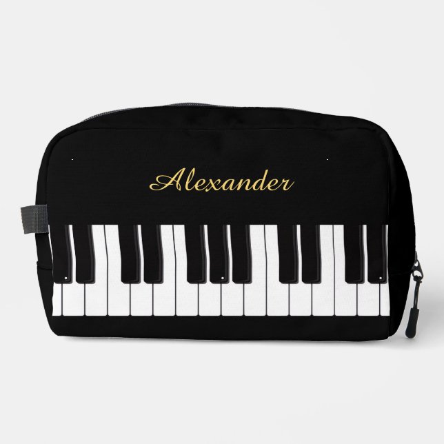 Trousse De Toilette Piano Player Keyboard Personalised Pianist (Recto)