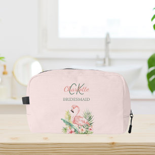 Trousse De Toilette Pink flamingo monogramme tropical