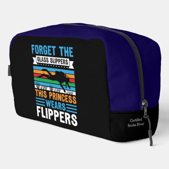 Trousse De Toilette Plongeur gracieux sous-marin dans des lisses sous- (Coin droit)