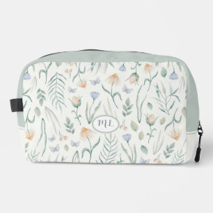 Trousse De Toilette Poche Monogramme Botanique Cottagecore Vintage Her