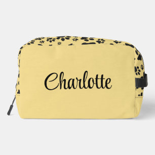 Trousse De Toilette Pois de chien Polka noir et blanc Point sur la crè