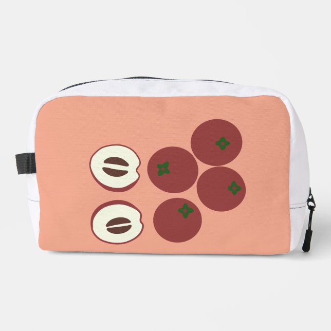 Trousse de toilette Pomme Velours (Recto)