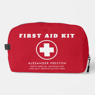 Trousse De Toilette Premiers soins simples Croix-Rouge Sécurité médica