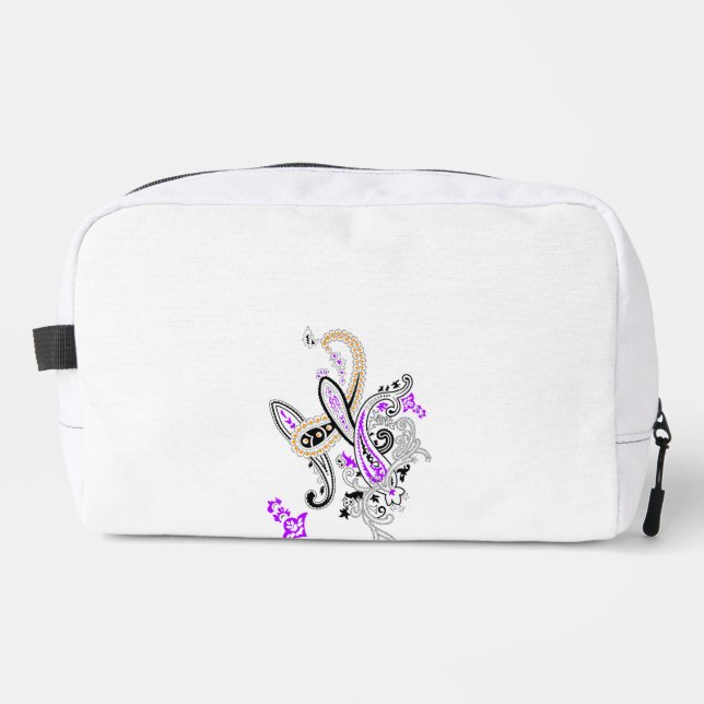 Trousse de toilette Purple Paisley Dopp (Recto)