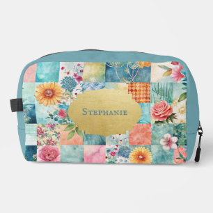 Trousse De Toilette Quirky Boho Patchwork motif maquillage