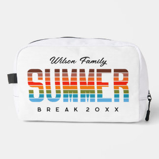 Trousse De Toilette Rassemblement estival en famille sur la plage au c