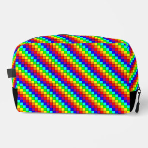 Trousse De Toilette Rayures Arc-en-ciel - Dopp Kit