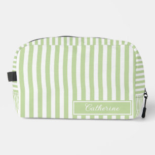 Trousse De Toilette Rayures Vertes Abstrait Rétro Joli & Tendances