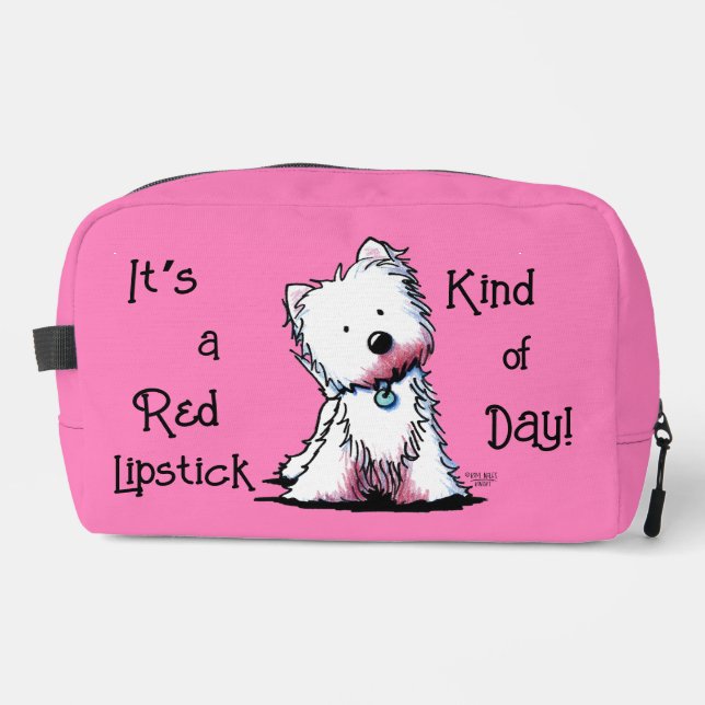 Trousse De Toilette Red Lipstick Westie (Recto)