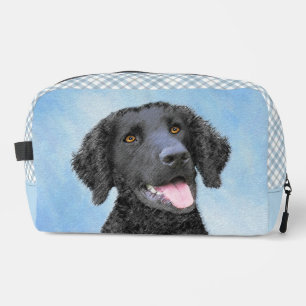 Trousse De Toilette Retriever recouvert de boue peint art original chi