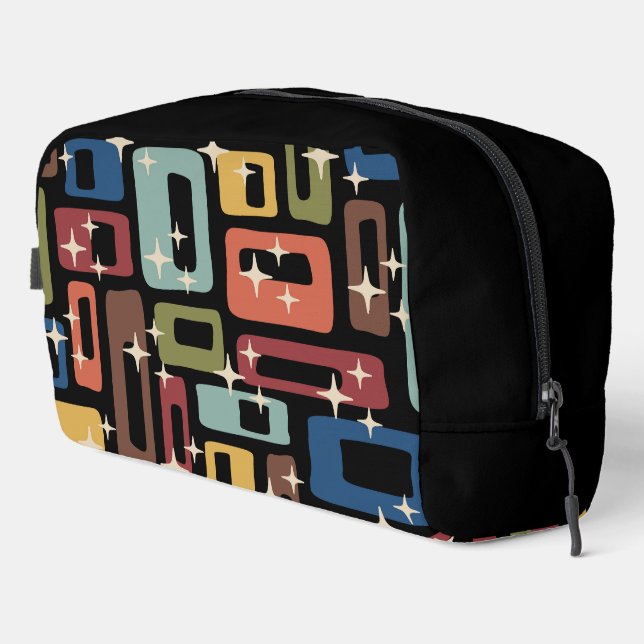 Trousse De Toilette Retro Mid-Century Moderne Abstrait (Coin droit)