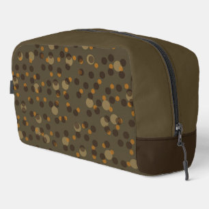 Trousse De Toilette Retro Mocha Latte 1970s Bubble Dream
