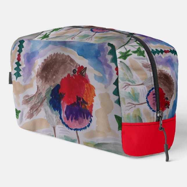 Trousse De Toilette Robin de Noël (Coin droit)