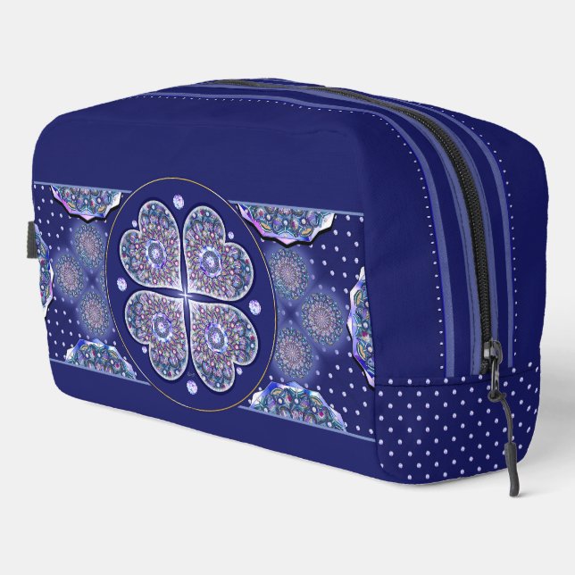 Trousse De Toilette Rosace bleue (Coin droit)