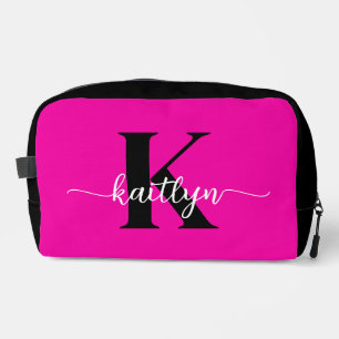 Trousse De Toilette Rose Chaude Monogramme Noir