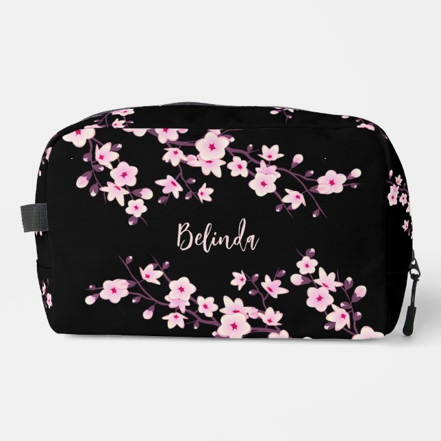 Trousse De Toilette Rose de Cerisier Noir Monogramme (Recto)