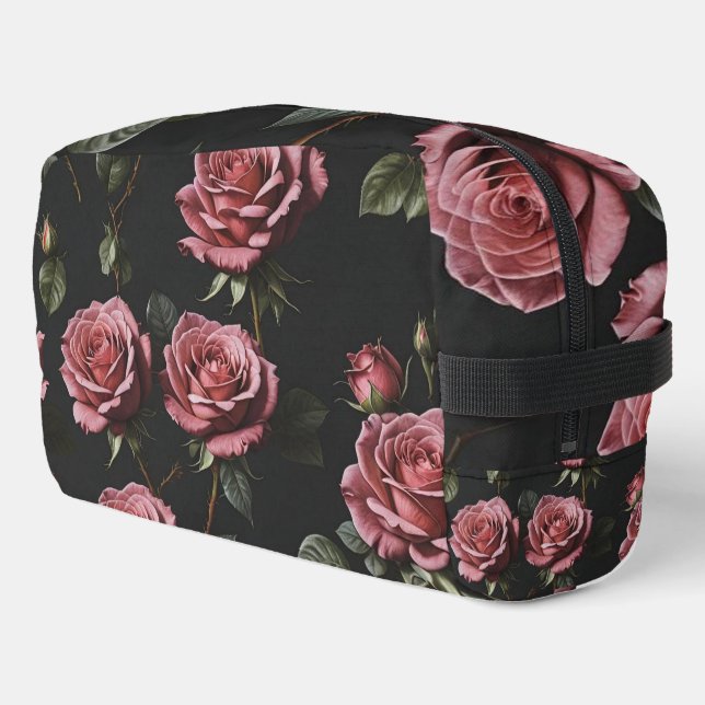 Trousse De Toilette Rose photo rose réaliste (Coin gauche)