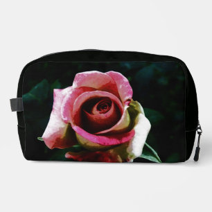Trousse De Toilette Rose rouge peinte à l'huile