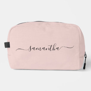 Trousse De Toilette Rouge Élégant Signature Nommée avec Enjolivure