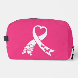 Trousse De Toilette Ruban Rose de Sensibilisation au Cancer du Sein