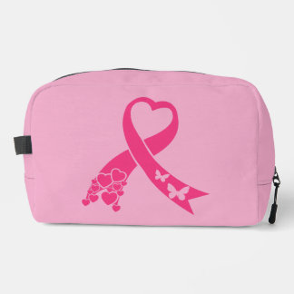 Trousse De Toilette Ruban Rose de Sensibilisation au Cancer du Sein